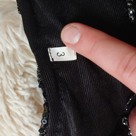 🥂Vintage 12/14, Flapper Sequin Fringe Dress - Picture 7 of 7